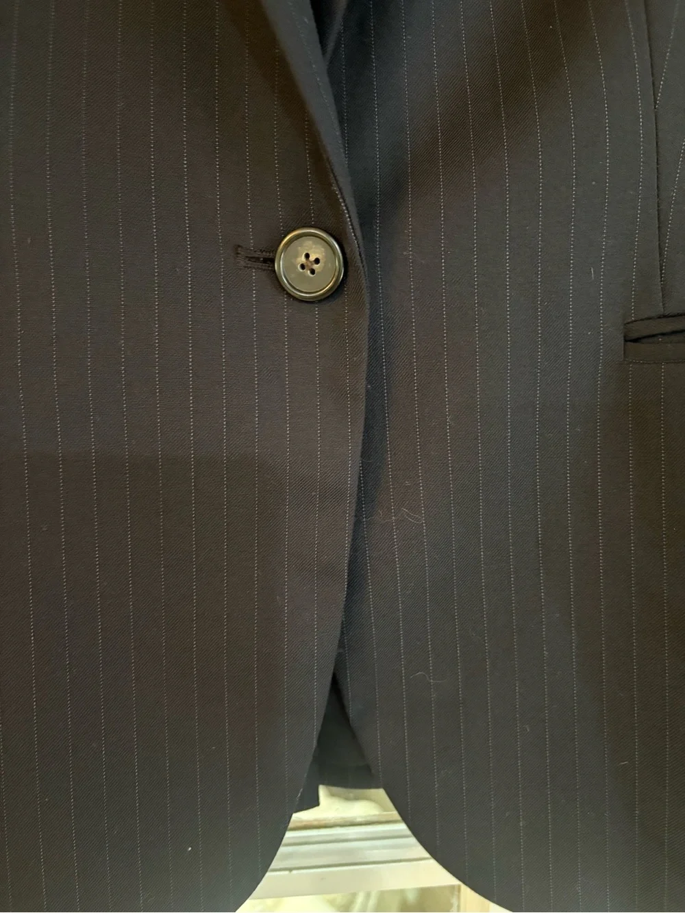 J.Crew 1035 Super 120s Wool Pinstripe Blazer Size 10 | 100% Wool | Career